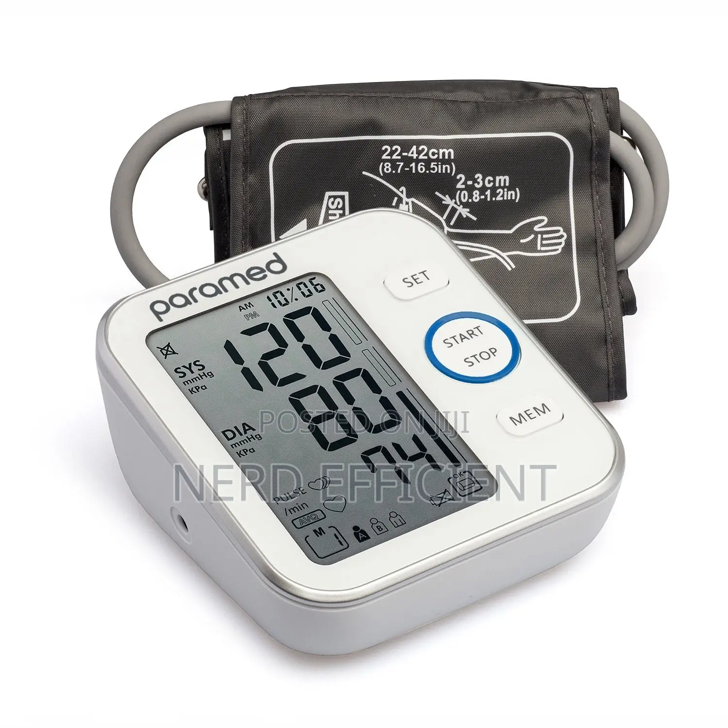 Digital Blood Pressure (Bp) and Heartbeat Monitor Meter