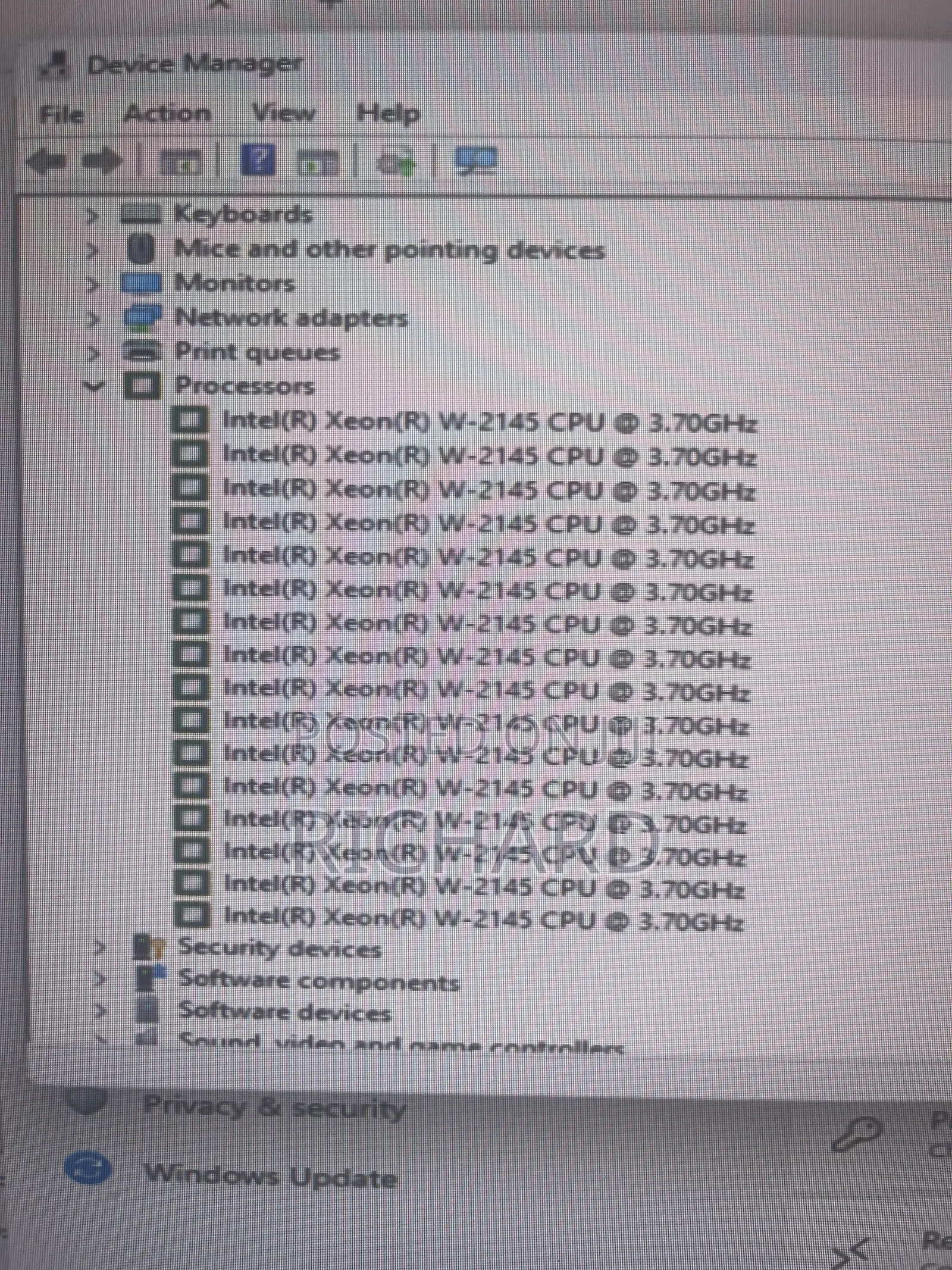 Desktop Computer HP Z4 G4 32GB Intel Xeon