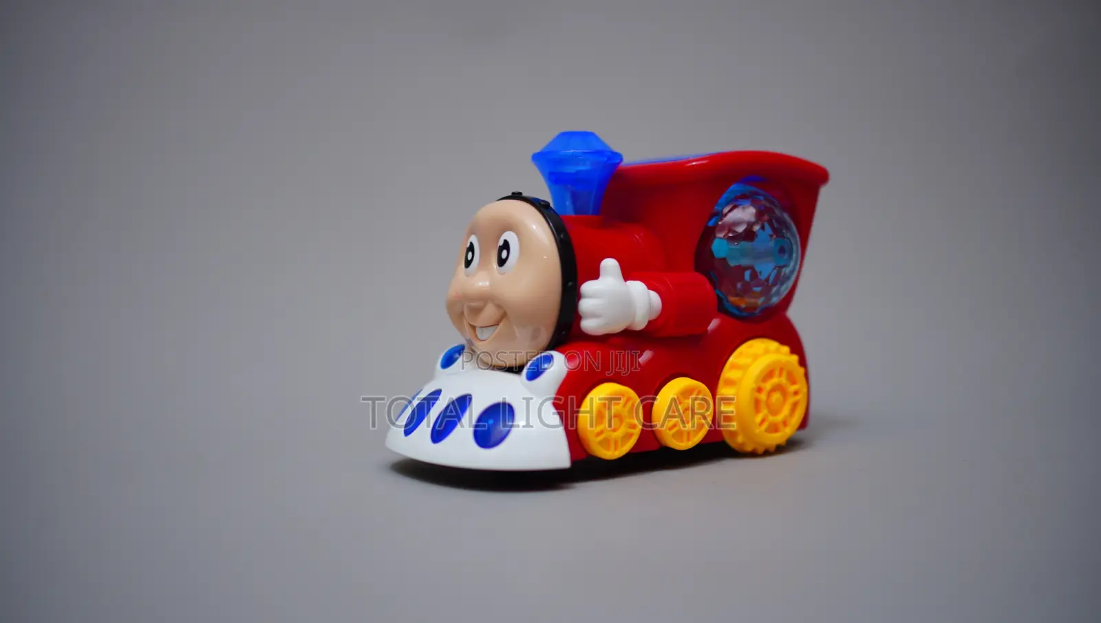 Smart Train Toy With Auto-Turn and Flashing Lights
