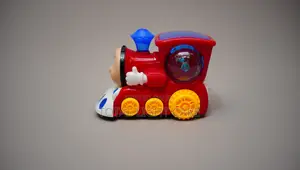 Smart Train Toy With Auto-Turn and Flashing Lights