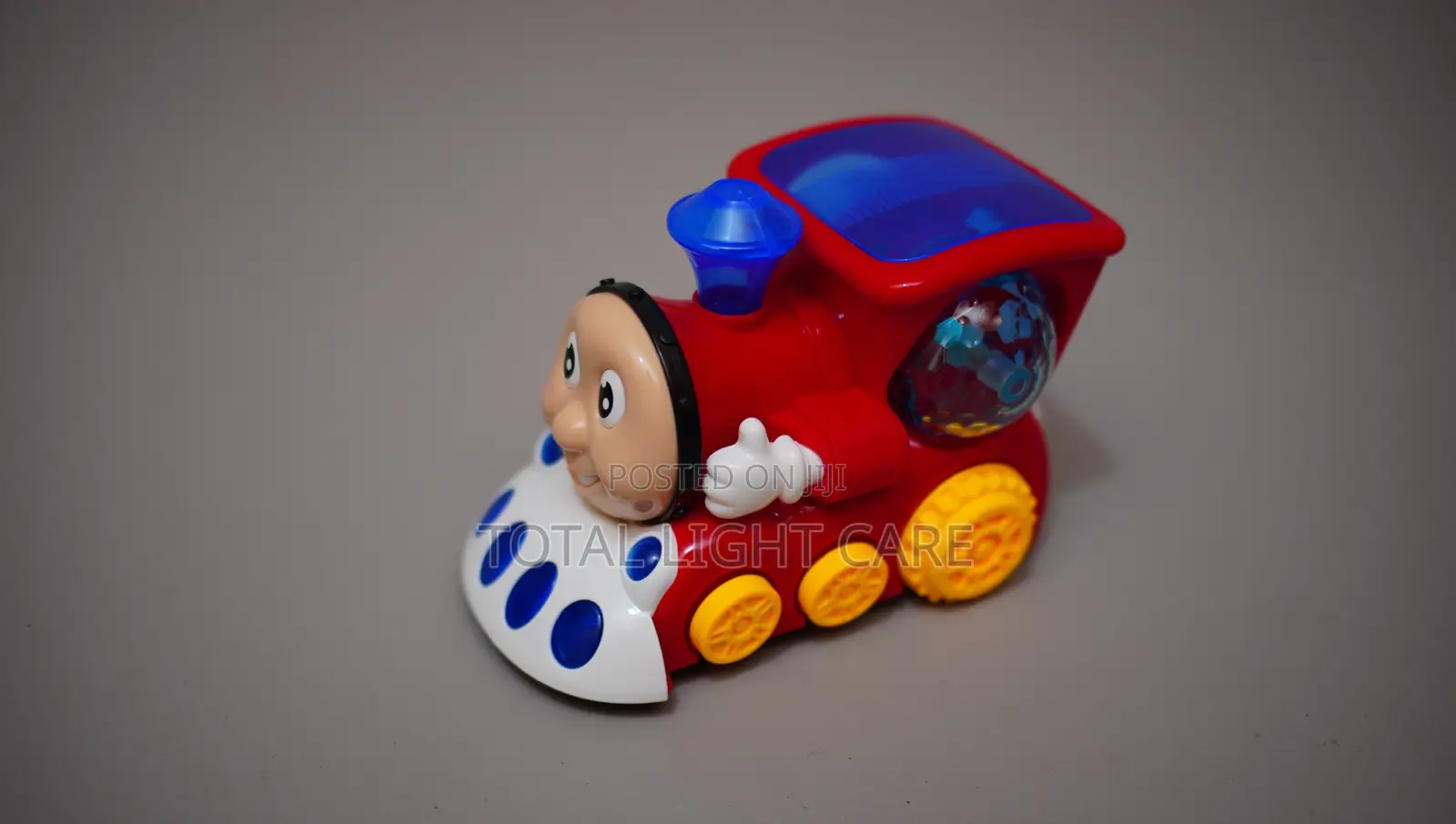Smart Train Toy With Auto-Turn and Flashing Lights
