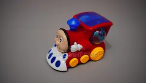 Smart Train Toy With Auto-Turn and Flashing Lights