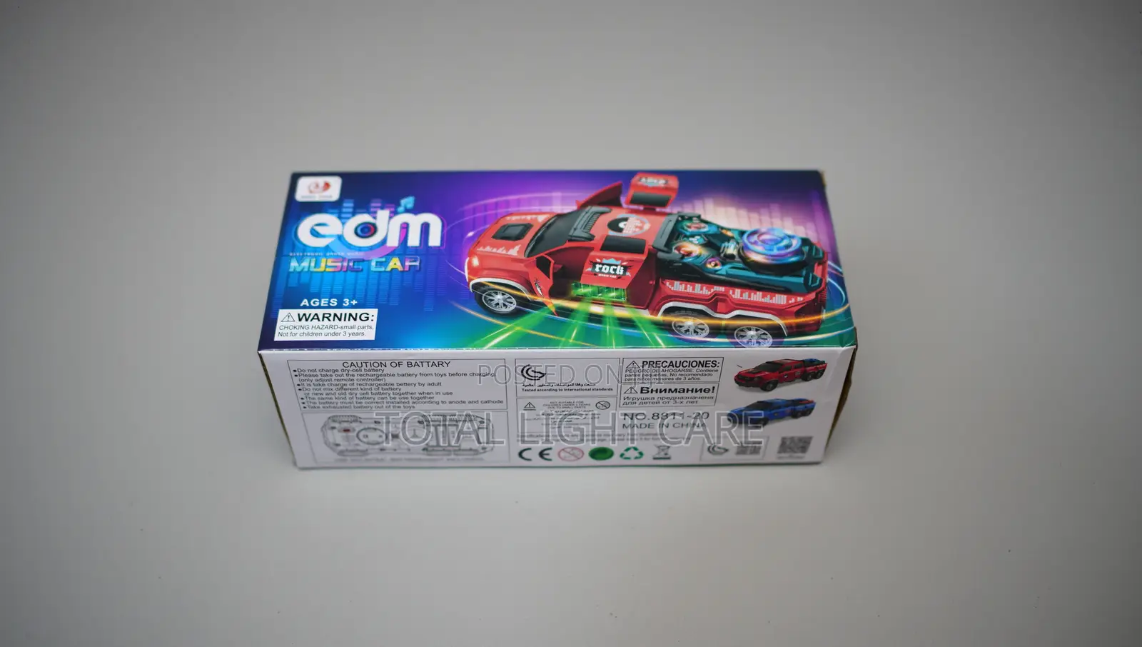 Smart Car Toy With Auto-Turn, Lights and Music