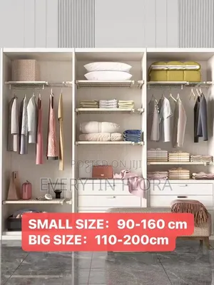 Modular Adjustable Wardrobe System – 90-200cm*