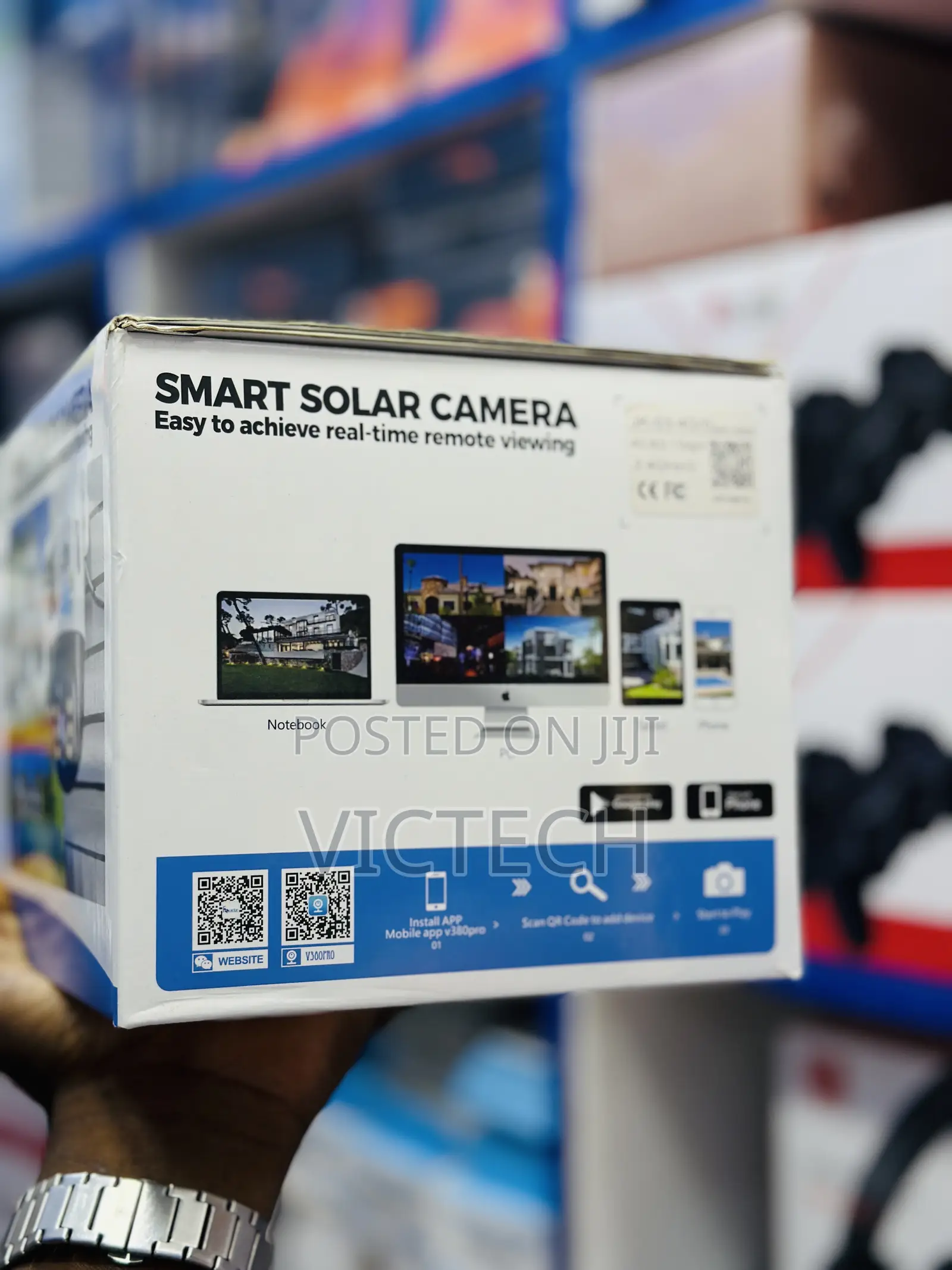 Fsudz V380pro Solar-Powered 4g Security Camera