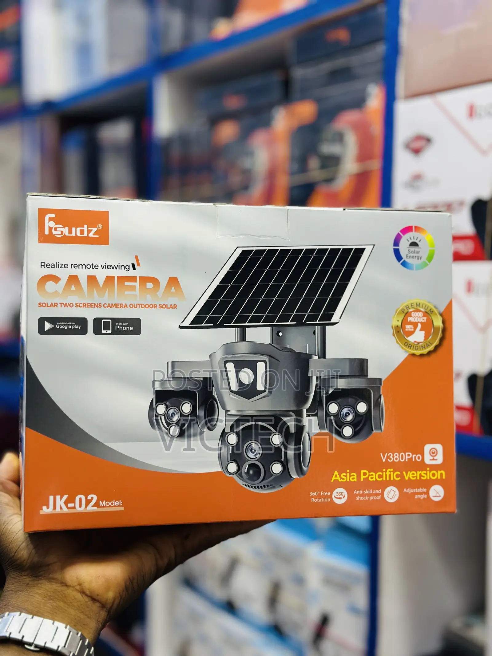 Fsudz Jk-02 Model Solar-Powered Security Camera