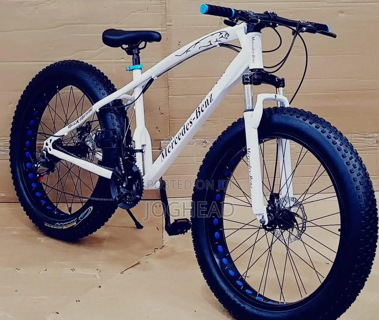 Fat Bike Brand New Heavy Duty Fat Bike – Red White (Mag Wheels)