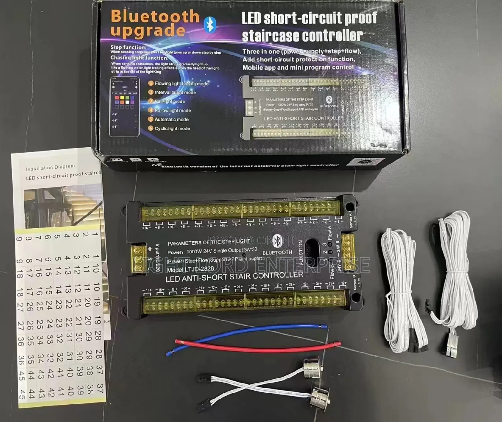Led Short Circuit Proof Staircase Controller Bluetooth Phone Controlle