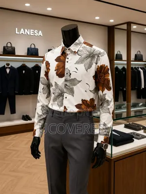Men's Patterned Button-Up Shirts