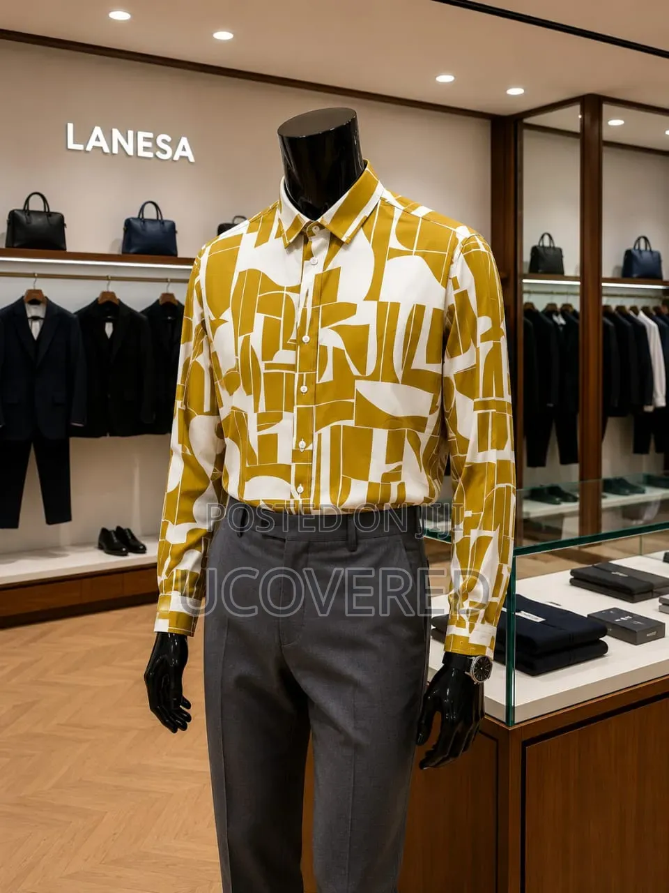 Men's Patterned Button-Up Shirts