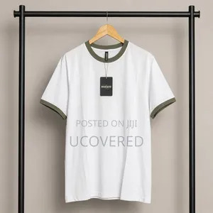 White Wooden Retro Ringer T-Shirt