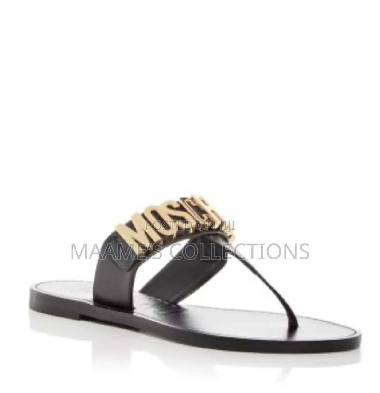 Women’S Moschino Thong Sandals / Sippers ( It Comes With a Box)