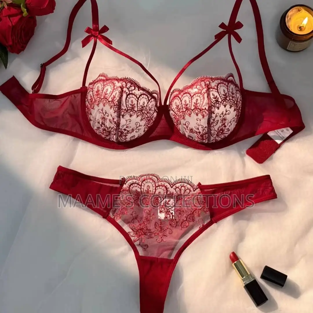Sexy Lingerie for Women Seamless Lace Bra and Panty Set