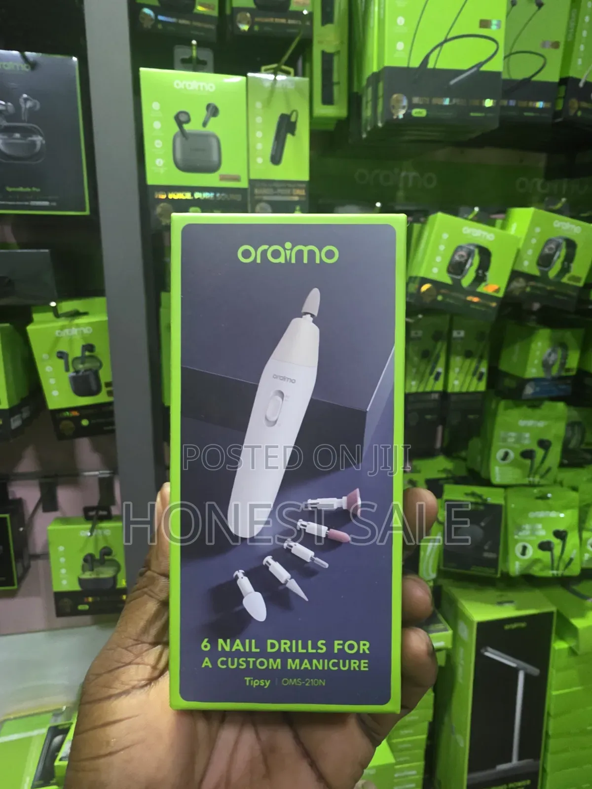 Oraimo Tipsy 6 Nail Drills 2-Speed Dual Rotation Manicure Set