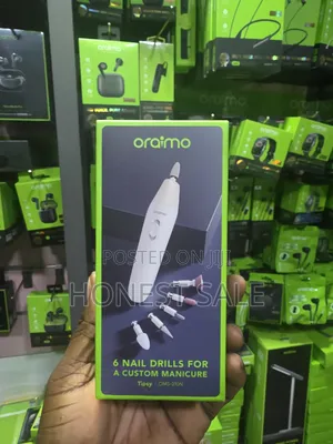 Oraimo Tipsy 6 Nail Drills 2-Speed Dual Rotation Manicure Set