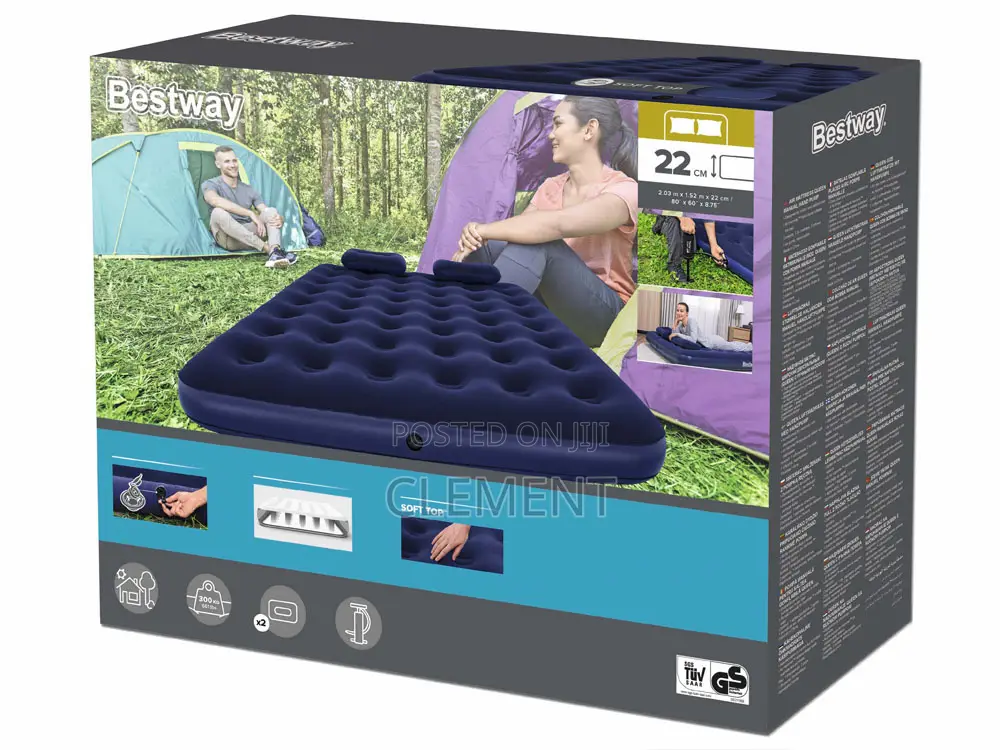 Bestway Queen Size Inflatable Mattress With Pump