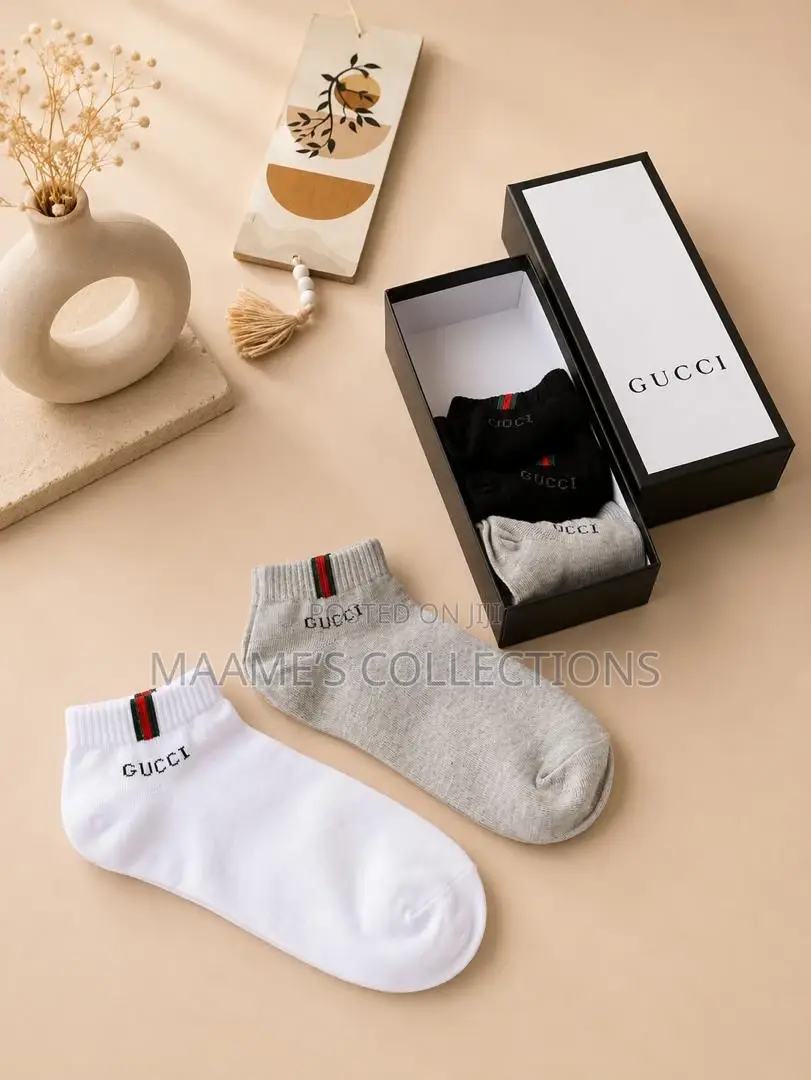 New Branded Socks (5pcs Set in Box)