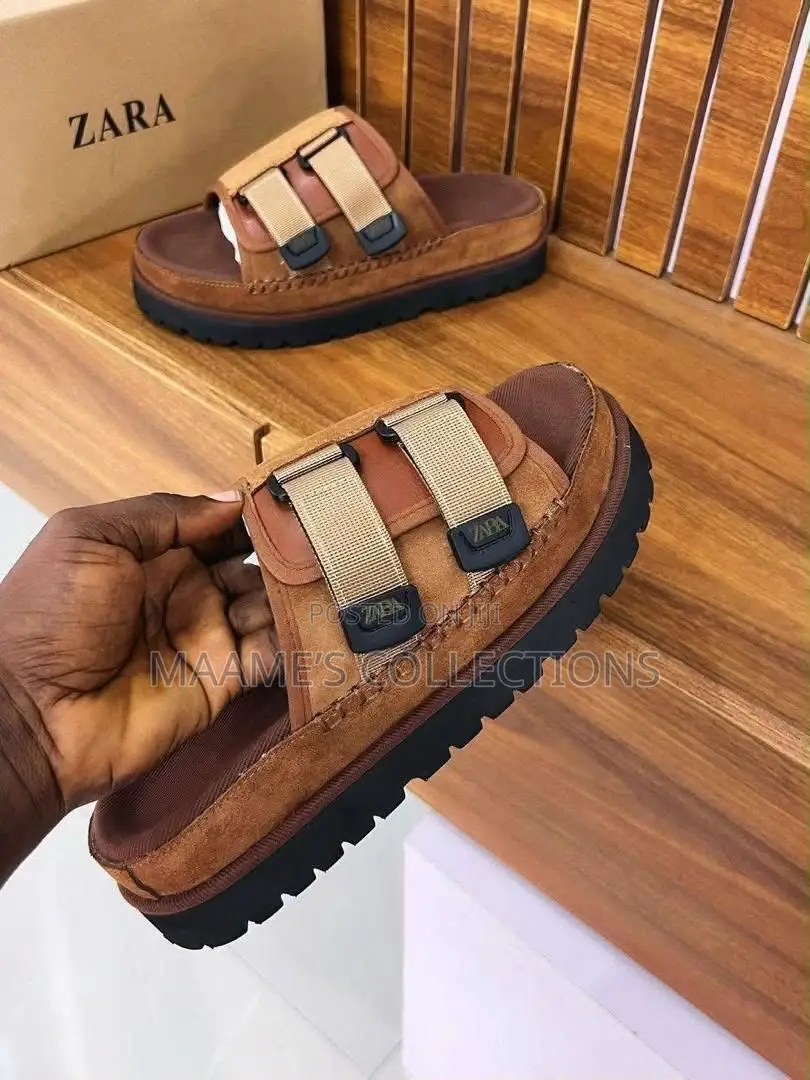 Quality Zara Suede Sandals / Slide