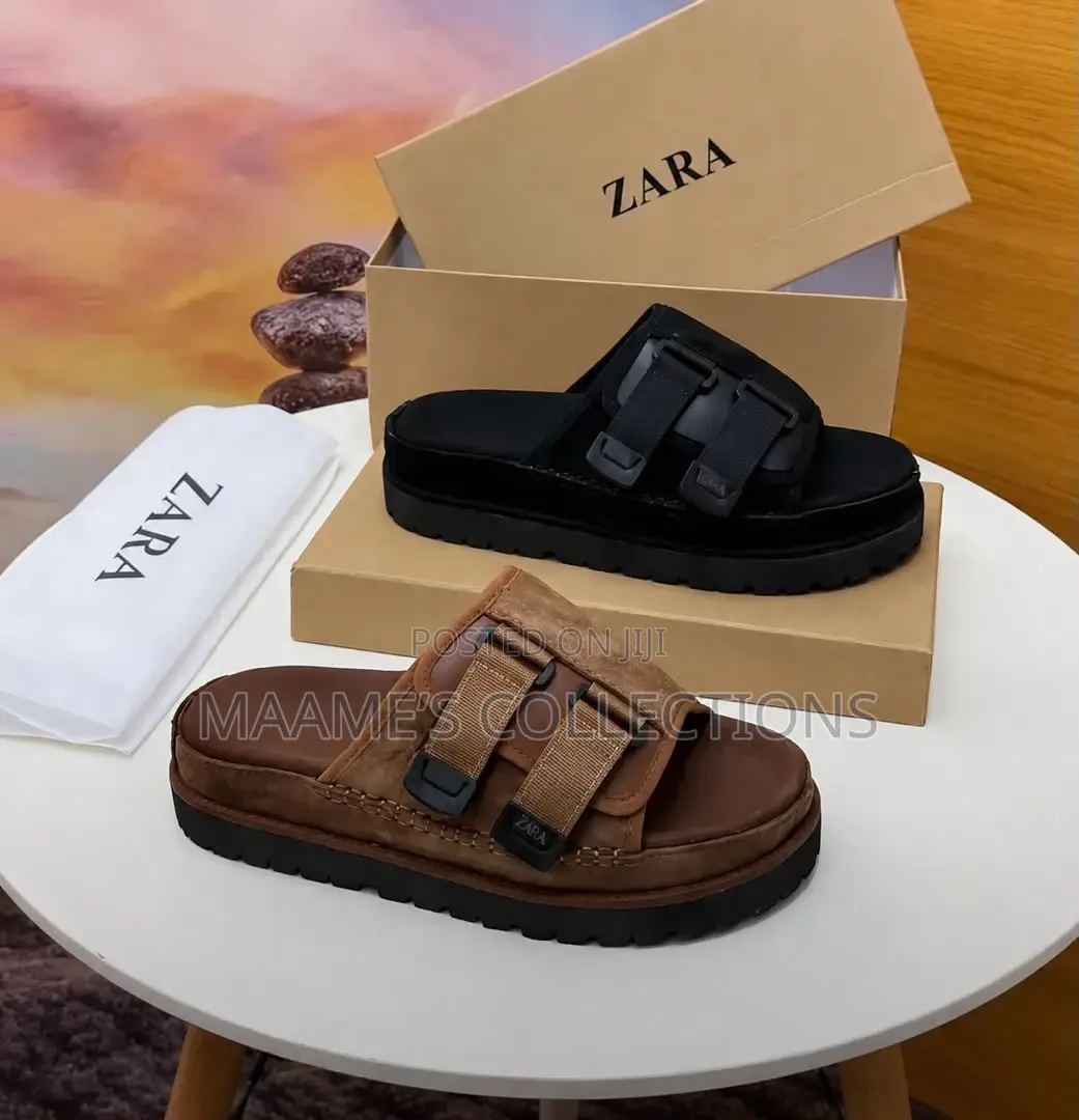 Quality Zara Suede Sandals / Slide