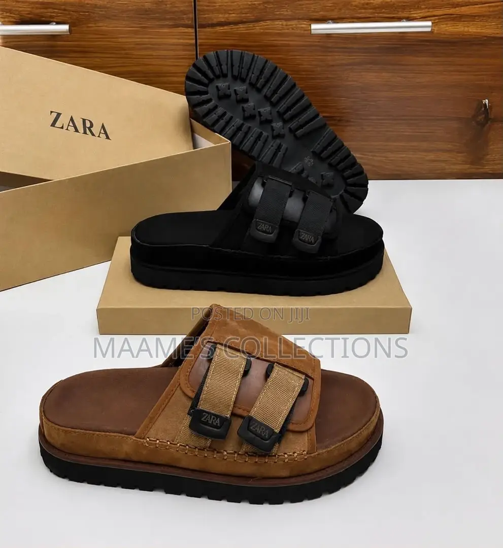 Quality Zara Suede Sandals / Slide