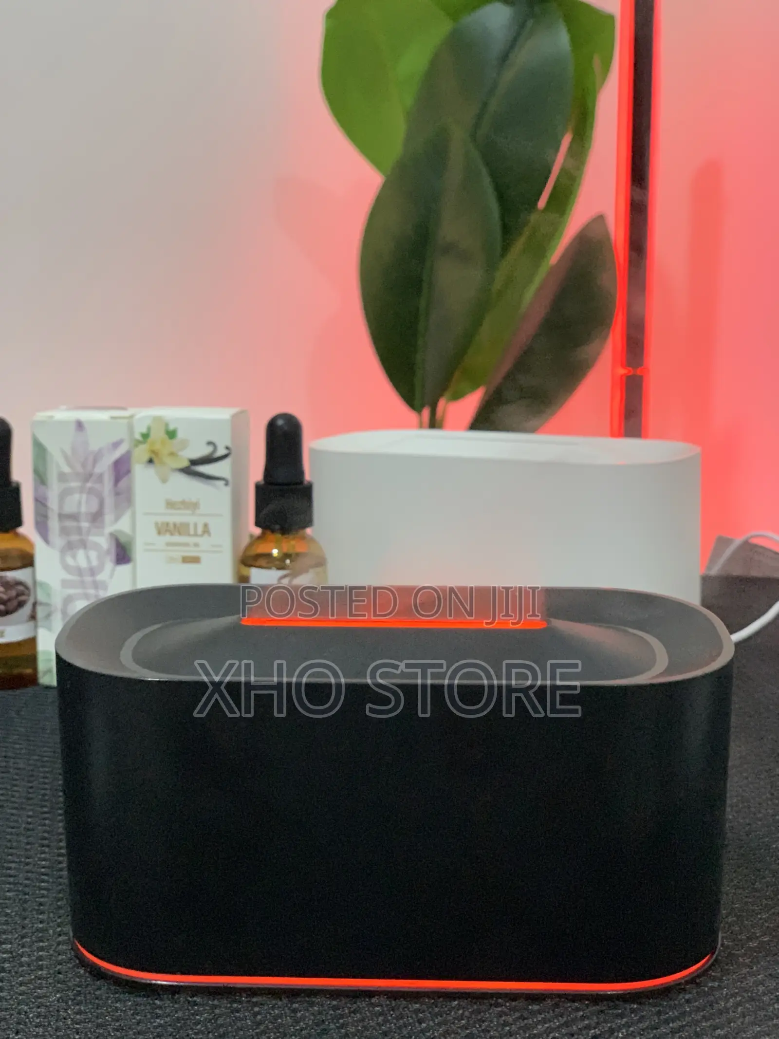 Humidifier Essential Oil Aromatherapy Fireplace Flame Soundwave