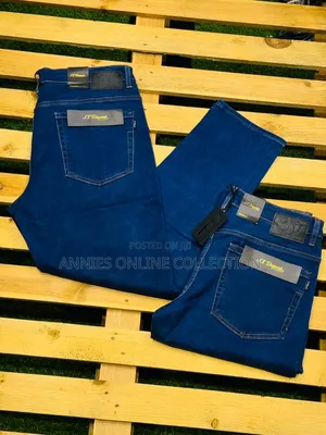 Men Thick Straight Jeans Pants