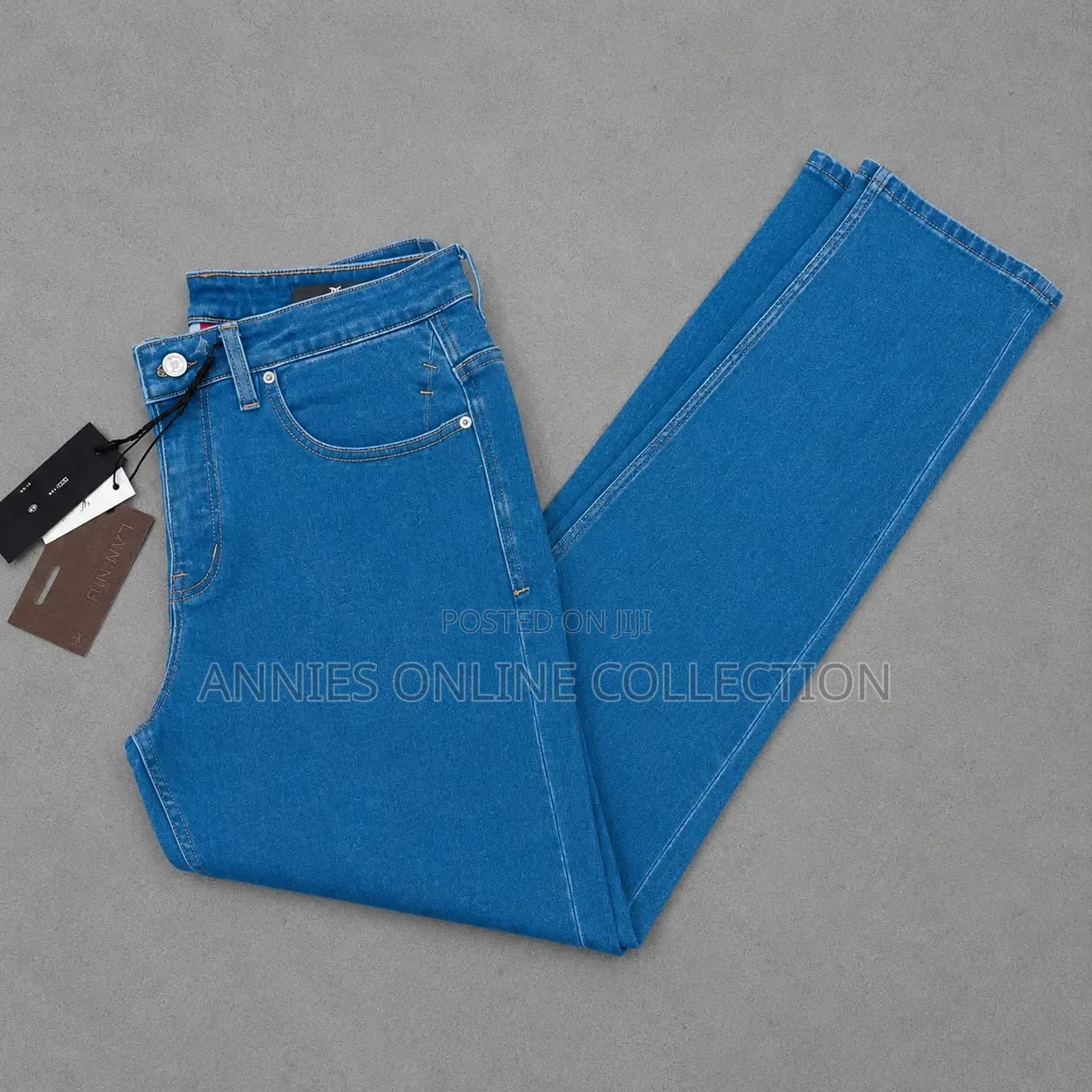 Men Thick Straight Jeans Pants