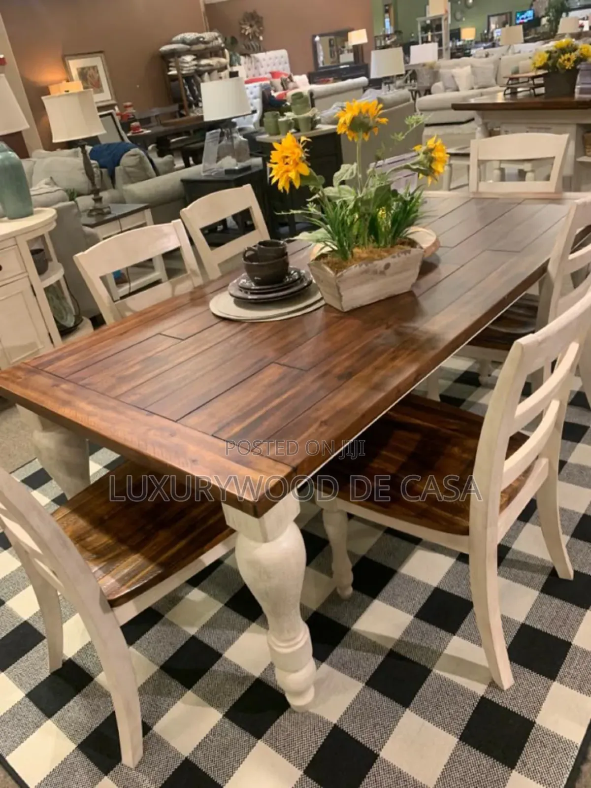 American Vintage 6 Seater Dining Set