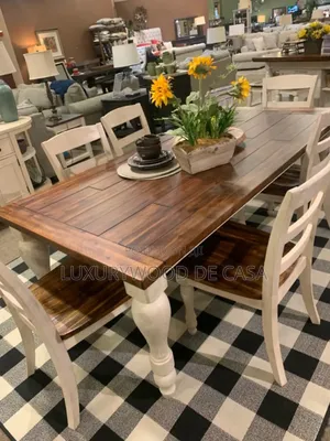American Vintage 6 Seater Dining Set