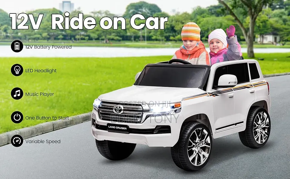 12v Licensed Toyota Land Cruiser Ride-on Truck For Kids