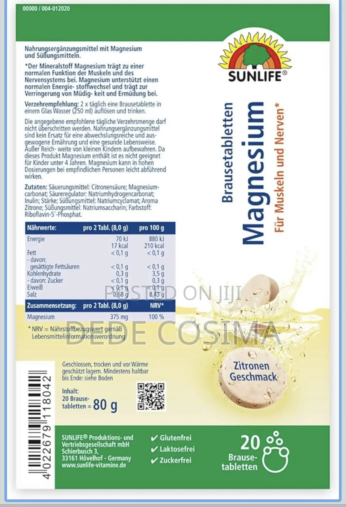 Vitamins ( Vitamin C +Zinc, Magnesium,Multivitamin ) From Germany