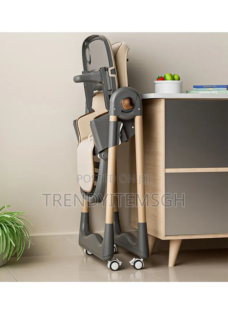 3-in-1 Baby High Chair, Recliner Pram - Adjustable Feeding Chair