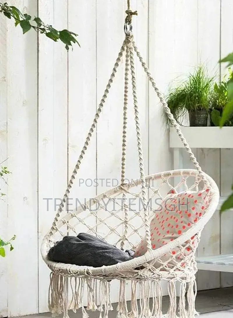Cotton Hanging Chair Swings Comfortable Sturdy Knitted