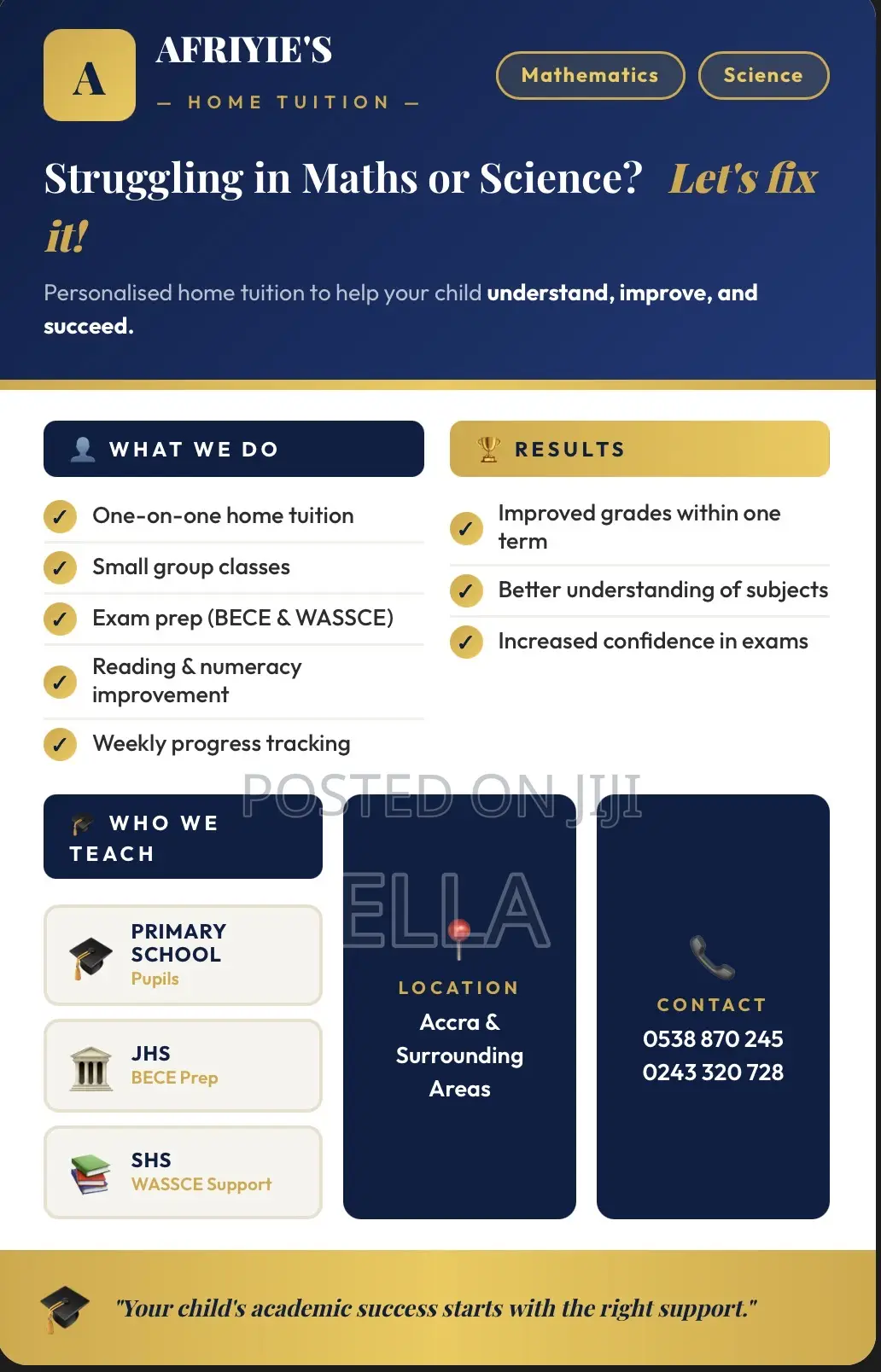 Home Tuition Available