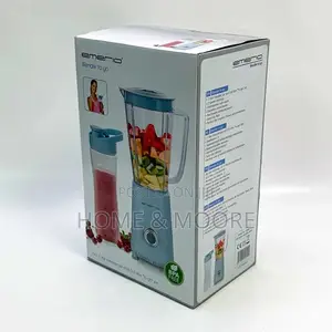 Emerio, 1 Liter Mixing Container and 0.6 Liter to-Go Container.