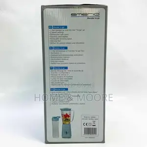 Emerio, 1 Liter Mixing Container and 0.6 Liter to-Go Container.