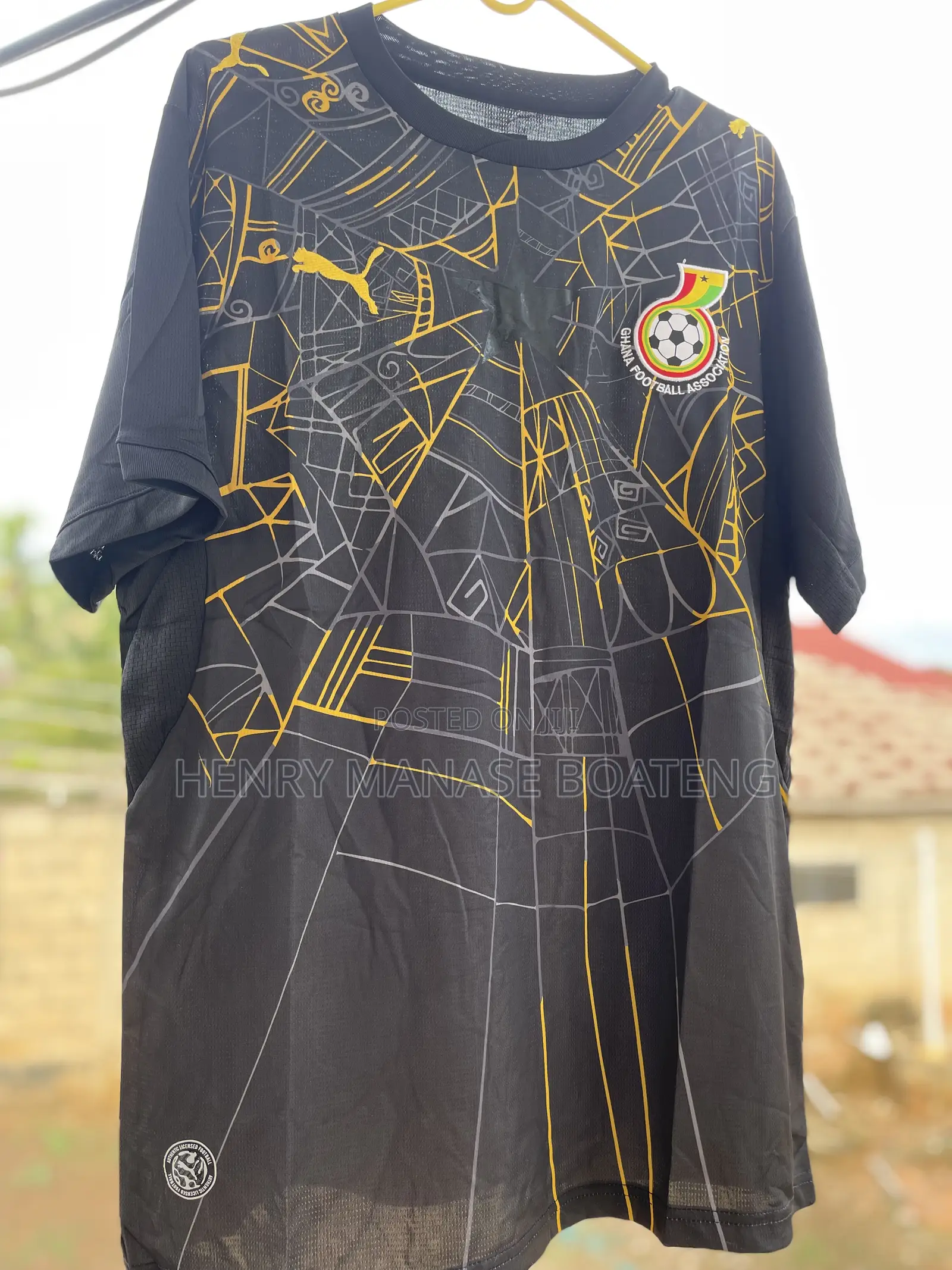 Ghana Black Jersey/ Spider Black