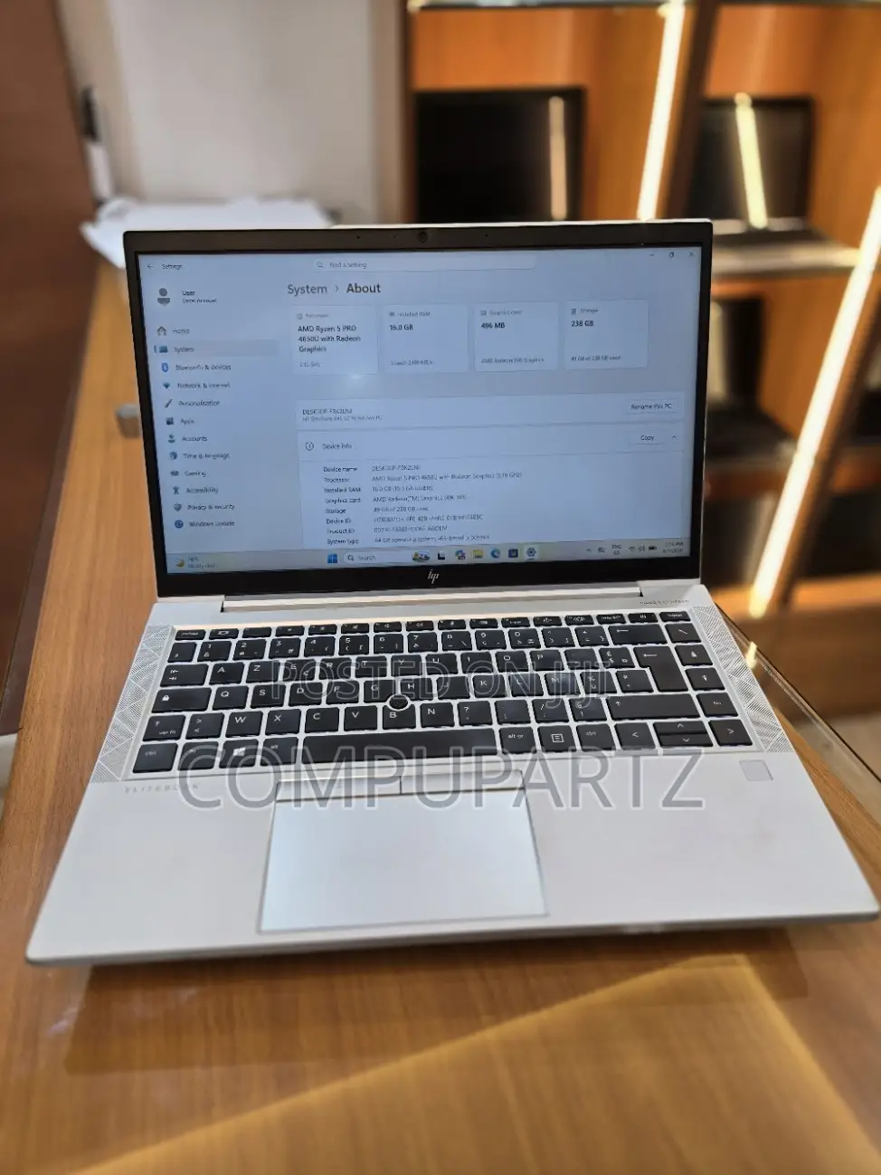 Laptop HP EliteBook 845 G7 16GB AMD Ryzen 5 SSD 256GB
