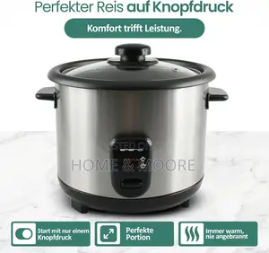 Emerio Rce-110118 Rice Cooker Stainless Steel, Black