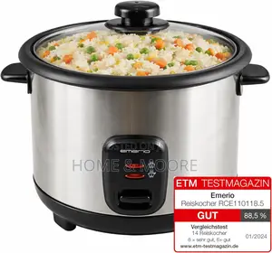 Emerio Rce-110118 Rice Cooker Stainless Steel, Black