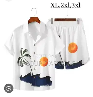 Men Short Sleeve Shirt and Shorts