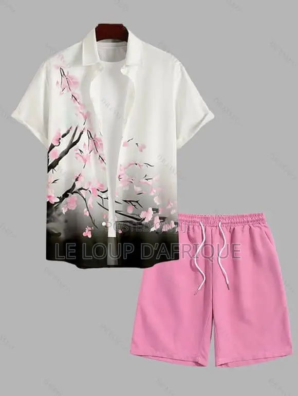 Men Short Sleeve Shirt and Shorts