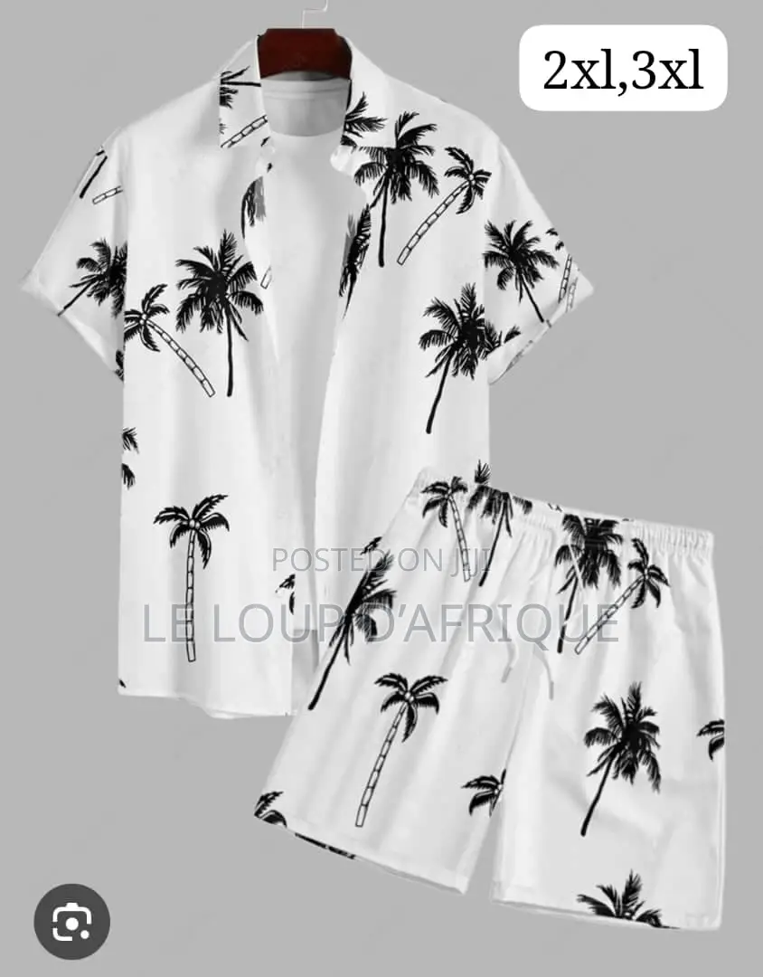 Men Short Sleeve Shirt and Shorts