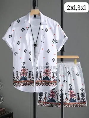 Men Short Sleeve Shirt and Shorts