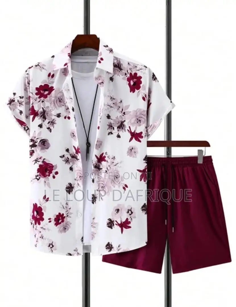 Men Short Sleeve Shirt and Shorts