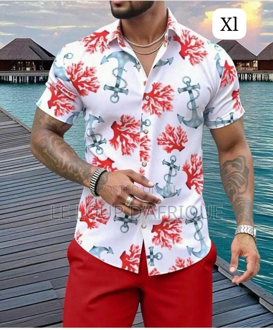 Men Short Sleeve Shirt and Shorts
