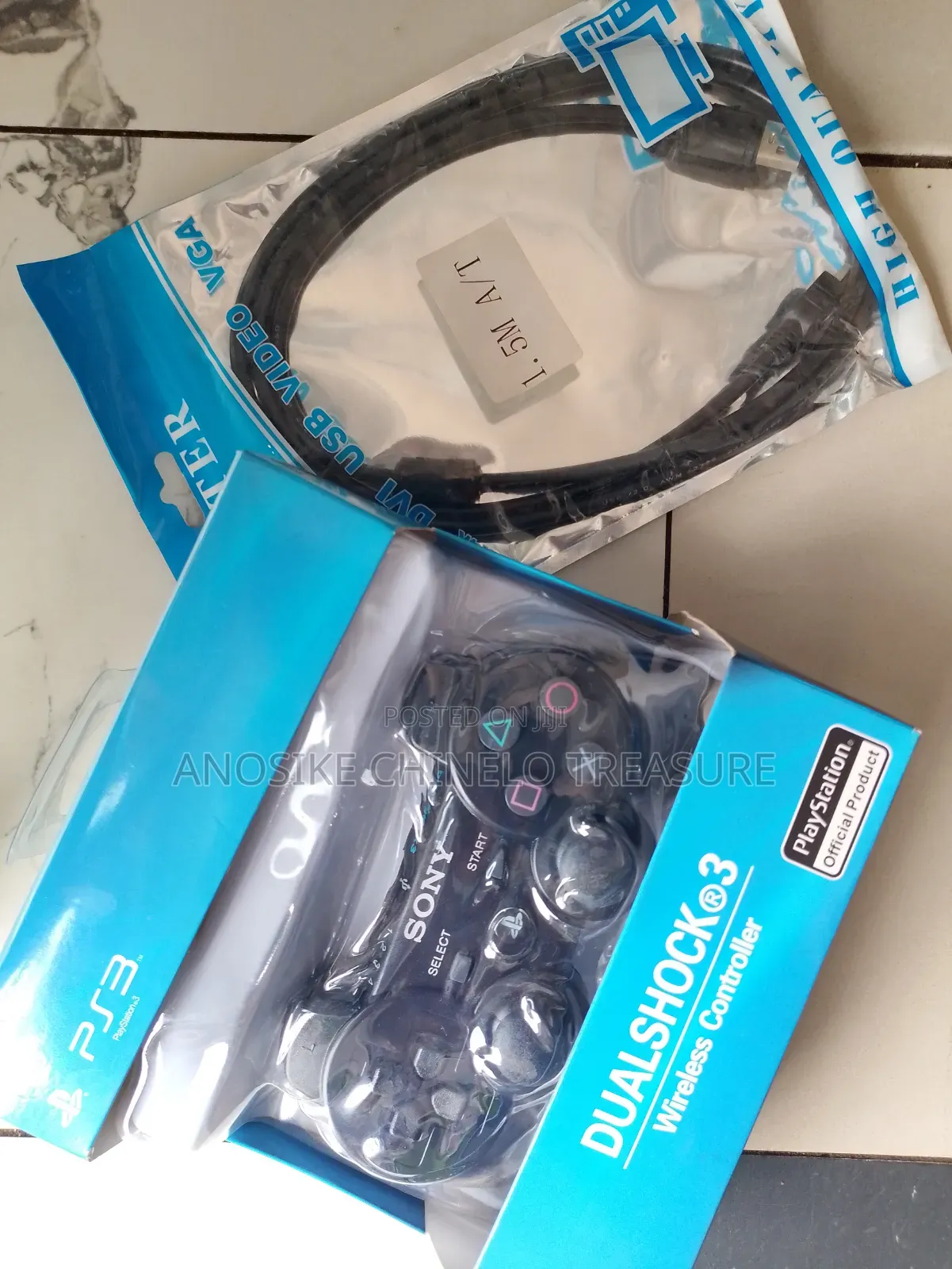 Ps3 Wireless Game Pad With Charging Cable