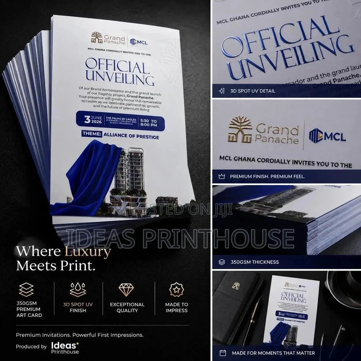 Premium Custom Invitation Cards | Luxury Print Finishing