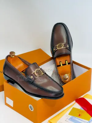 Louis Vuitton Executive Men's Coffee Brown Loafers Shoes