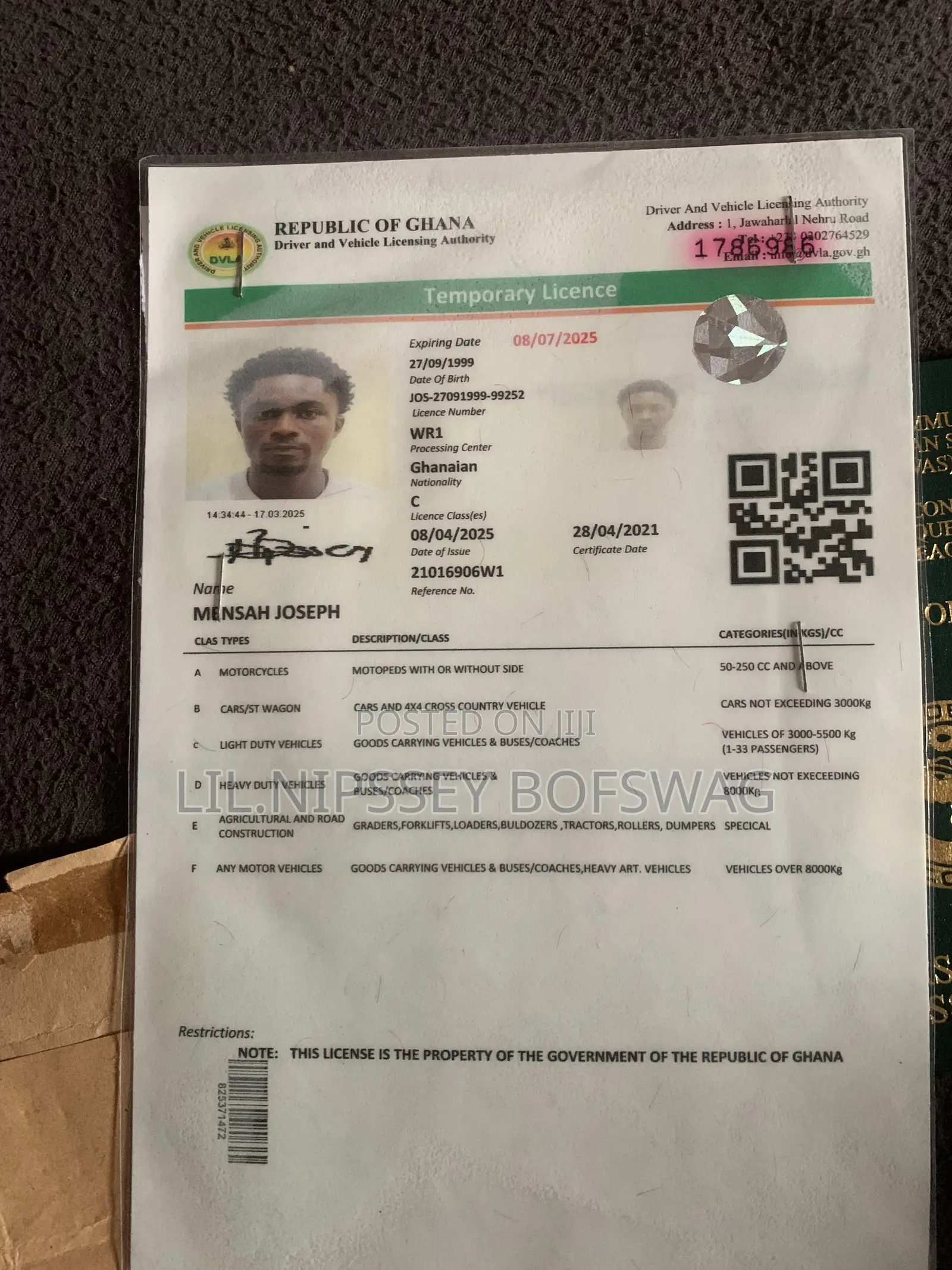 License C Company Driver
